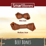 SmartBones 8 Mini Beef Rawhide Free Bones Dog Treats 128g