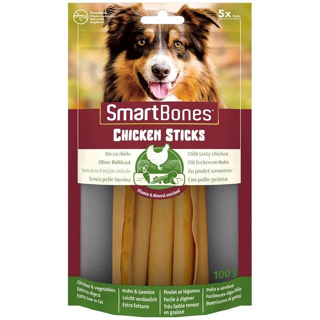 SmartBones Chicken Rawhide Free Sticks Dog Treats 100g