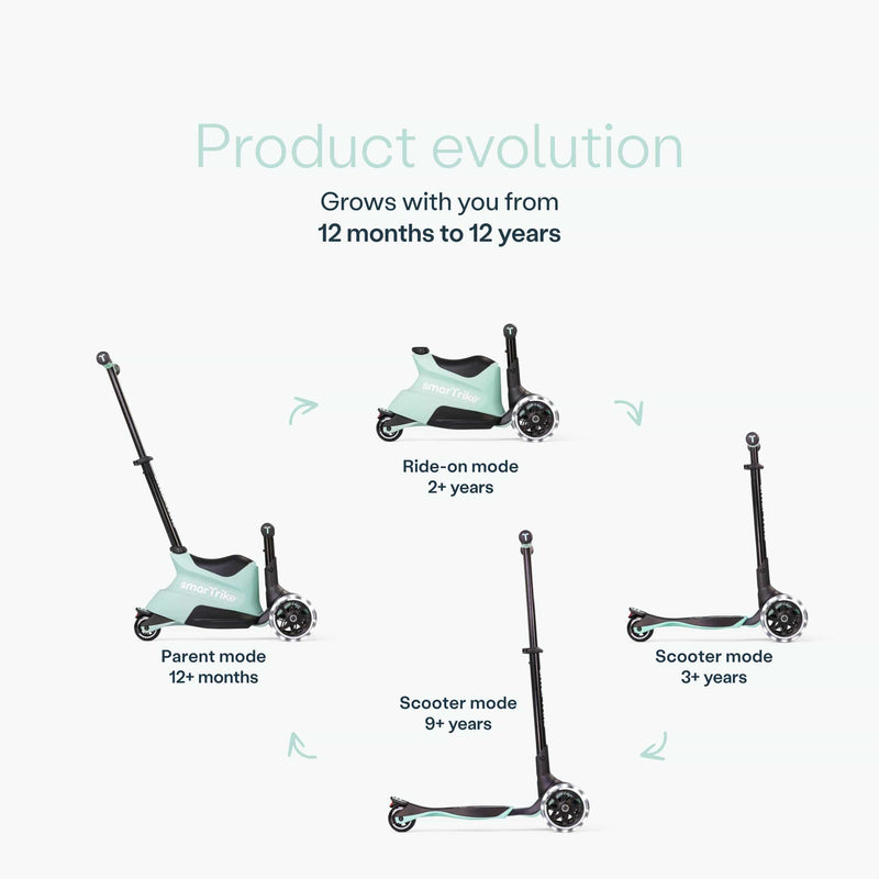 smarTrike Xtend Plus ride-on scooter green - British product