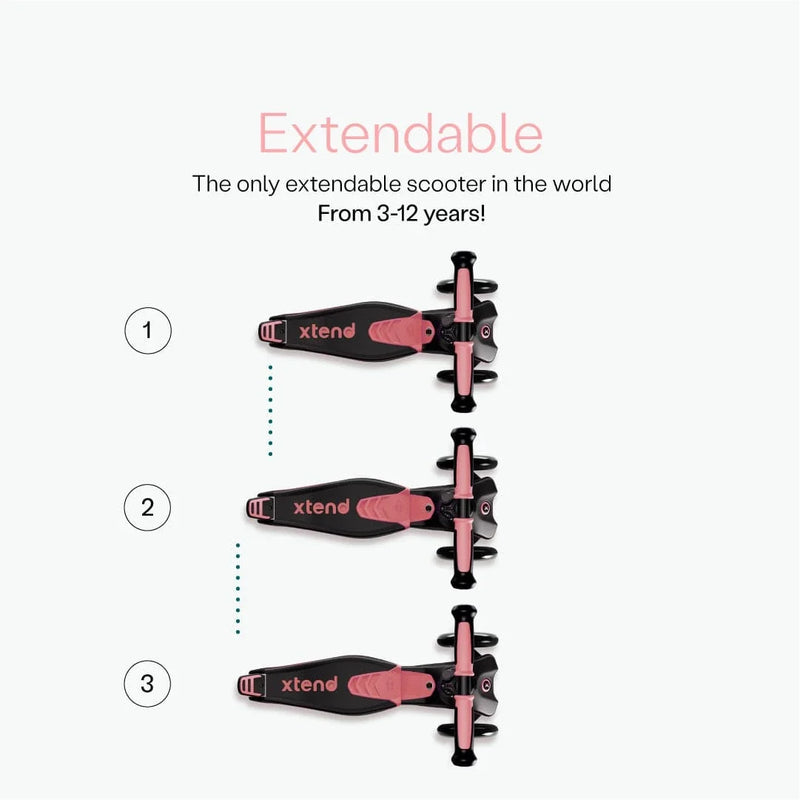 smarTrike Xtend ride on scooter salmon, UK version