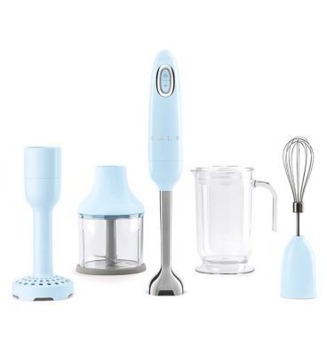 Smeg Hand Blender Pastel Blue With Tritan Renew