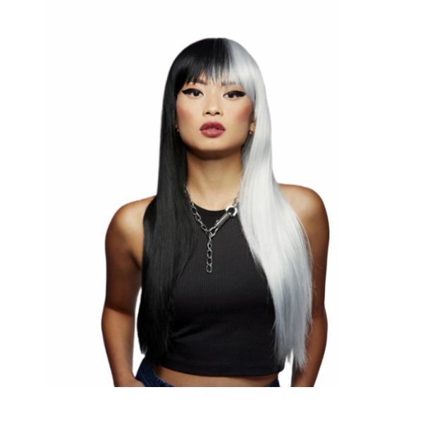 Smiffys Manic Panic Raven Virgin Downtown Diva Wig