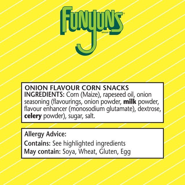 Smiths Funyuns Sharing Onion Rings Sharing Bag Snacks 125g