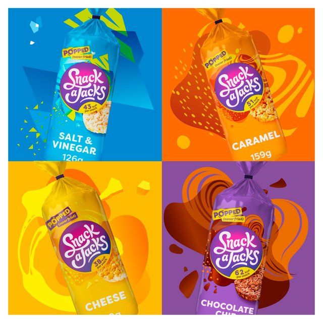 Snack a Jacks Salt & Vinegar Jumbo Rice Cakes 117g