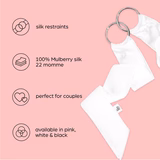 So Divine Luxury White Silk Restraints