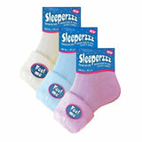 Sock Snob 3 Pk Ladies Pastel Fluffy Warm Bed Socks 4-7 UK
