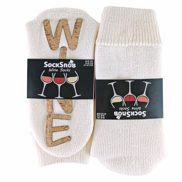 Sock Snob Ladies Fleece Lined Wine Slipper Socks 4-7 UK