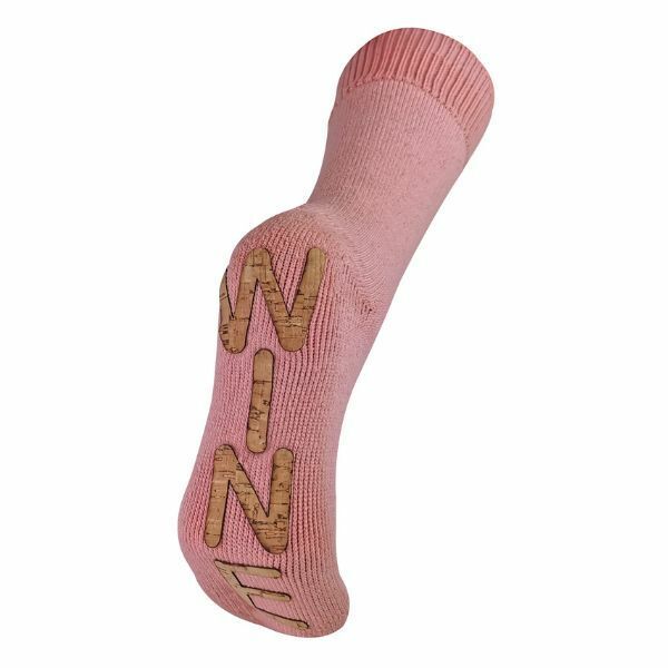 Sock Snob Ladies Fleece Lined Wine Slipper Socks 4-7 UK Rose Wine