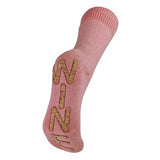 Sock Snob Ladies Fleece Lined Wine Slipper Socks 4-7 UK Rose Wine