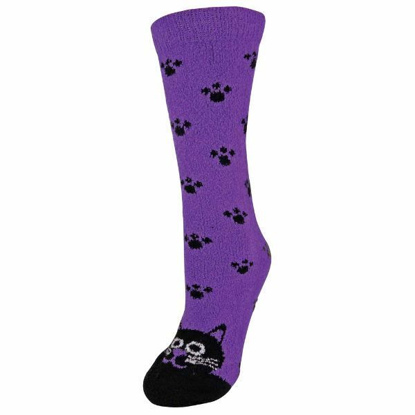 Sock Snob Ladies Slipper Socks with Animal Designs 4-8 UK Cat