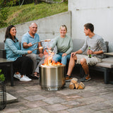 Solo Stove Bonfire 2.0 Wood Burning Stainless Steel Fire Pit Bundle