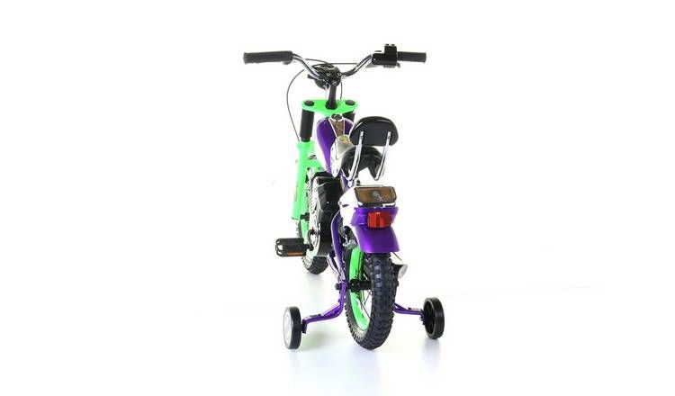 Spike Chopper 14 inch Wheel Size Kids Beginner Bike - Green