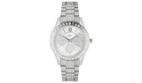 Spirit Lux Ladies Silver Stone Set Bracelet Watch
