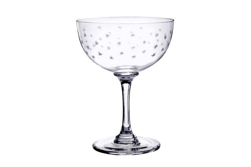 The Vintage List stars champagne coupes set of 6, UK version