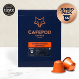 Supercharger Espresso Coffee Pods 36 Pack
