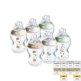 Tommee Tippee anti-colic baby bottles 260ml 6-pack - British product