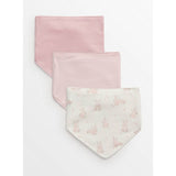 Argos Pink & Bunny Print Hanky Bibs 3 Pack One Size- Buy online at McGrocer