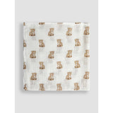 JoJo Maman Bébé 5 pack bear embroidered muslins (British brand)