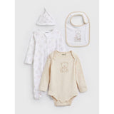 Argos White Bear Print 4-Piece Baby Starter Set 3-6 Months- Buy online at McGrocer