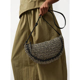Argos Mono Straw Half Moon Crossbody Bag One Size- Buy online at McGrocer