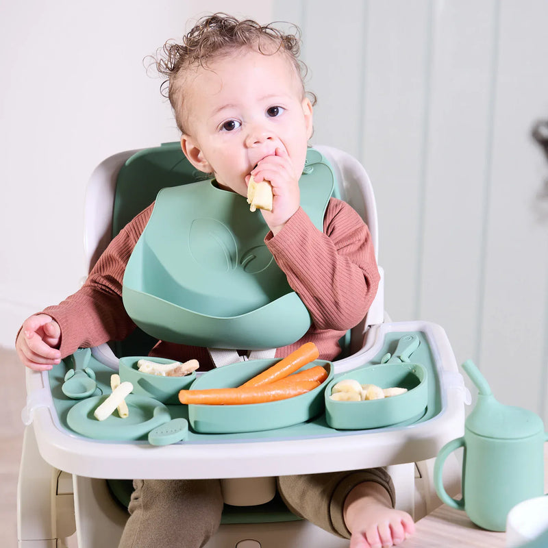 Tutti Bambini Nova highchair accessory pack in Basil, 10-piece (British brand)