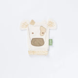 Tutti Bambini Clemi Cow wash mitt, soft cotton towelling - British product
