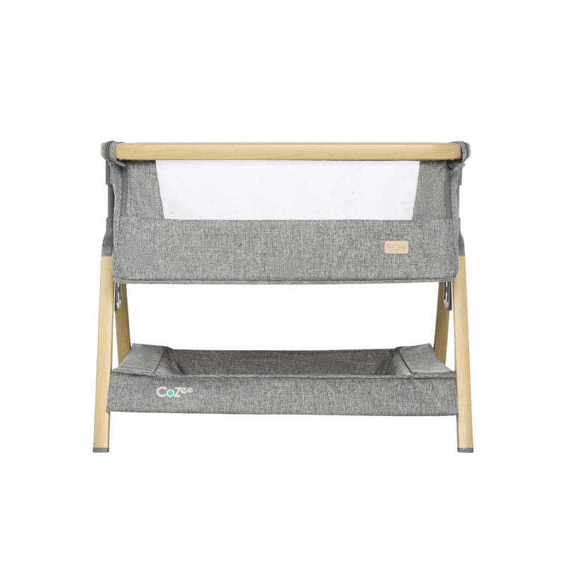Tutti Bambini CoZee Mini Me play crib Oak and Charcoal - British product