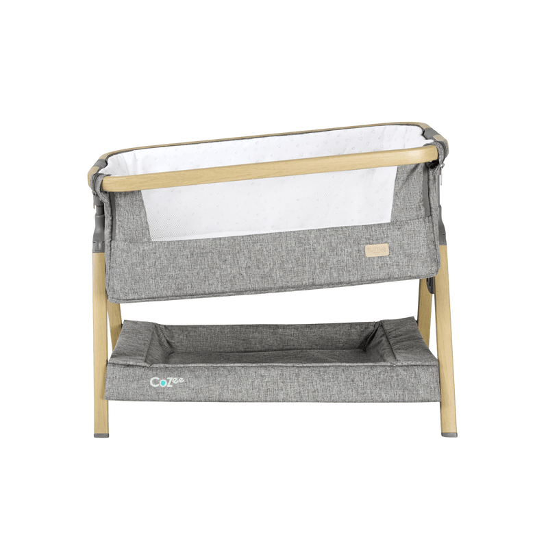 Tutti Bambini CoZee Mini Me play crib Oak and Charcoal - British product