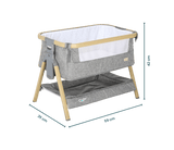 Tutti Bambini CoZee Mini Me play crib Oak and Charcoal - British product
