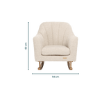 Tutti Bambini Jonah children's rocking chair boucle mushroom, UK version