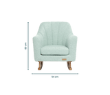 Tutti Bambini Jonah Mini Me kids rocking chair Ocean Stone - British product