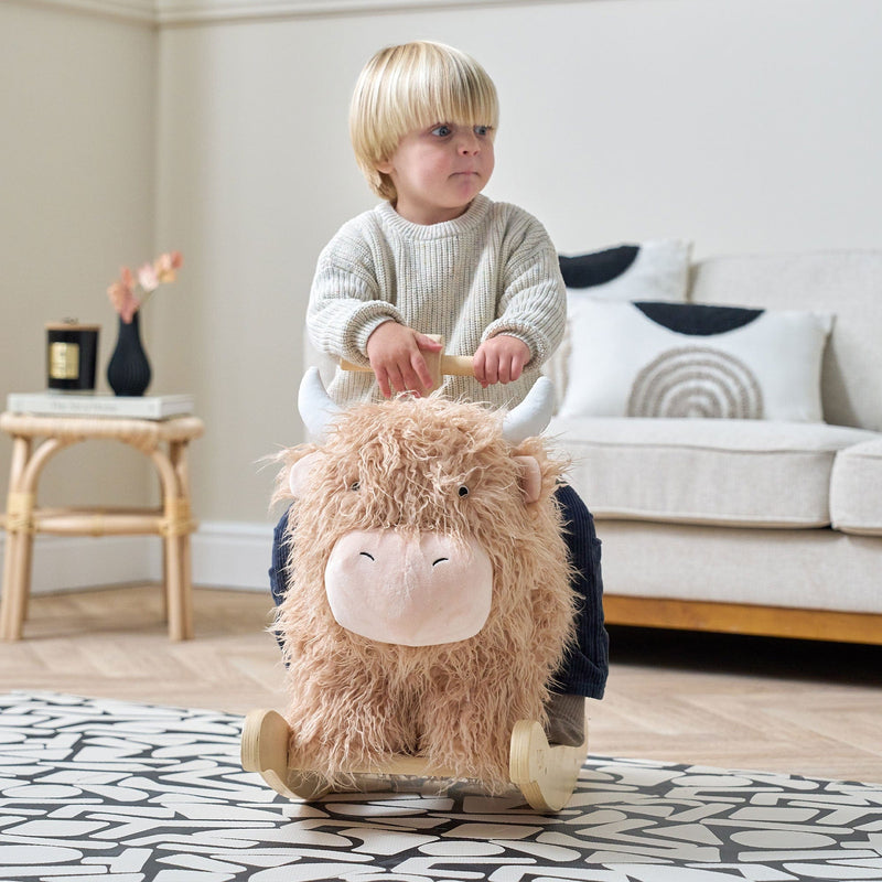 Tutti Bambini rocking toy Douglas the Highland Cow, imported from the UK