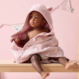 Tutti Bambini Margot Mouse hooded towel 75x75cm, imported from the UK