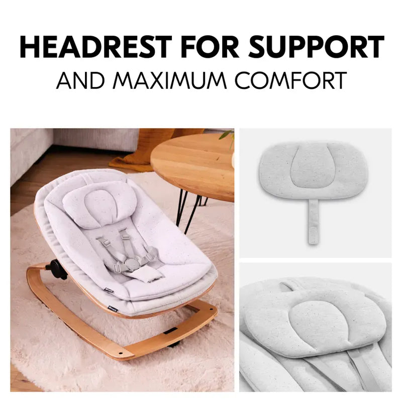 Hauck Highchair Bouncer Eco in light grey, UK version