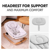 Hauck Highchair Bouncer Eco in light grey, UK version
