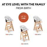 Hauck Highchair Bouncer Eco in light grey, UK version