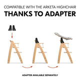 Hauck Highchair Bouncer Eco in light grey, UK version