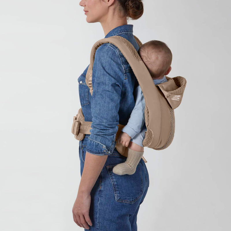Cybex COYA baby carrier in Cozy Beige colour, UK version