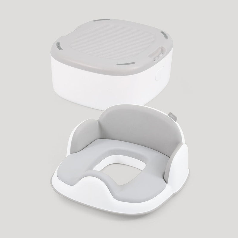 Oyster 4-in-1 potty for toddlers in white, UK version