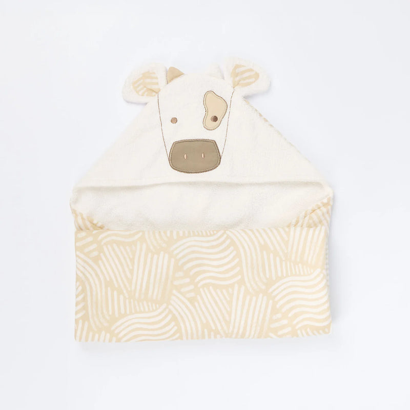 Tutti Bambini Clemi Cow hooded towel set 75cm (British brand)