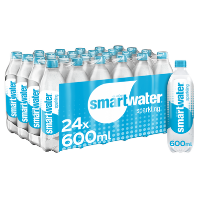 McGrocer Direct Glacéau Smartwater Sparkling Water 24 x 600ml- Buy online at McGrocer