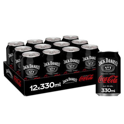 Jack Daniel's and Coca-Cola Canned Cocktail 12 x 330ml