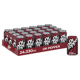 Dr Pepper sparkling soft drink 24 x 330ml cans - British product