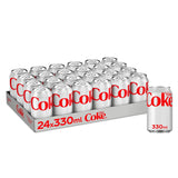 Coca-Cola Diet Coke diet cola 24 x 330ml cans - British product