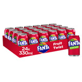 Fanta Fruit Twist sparkling soft drink 24 x 330ml cans - British product