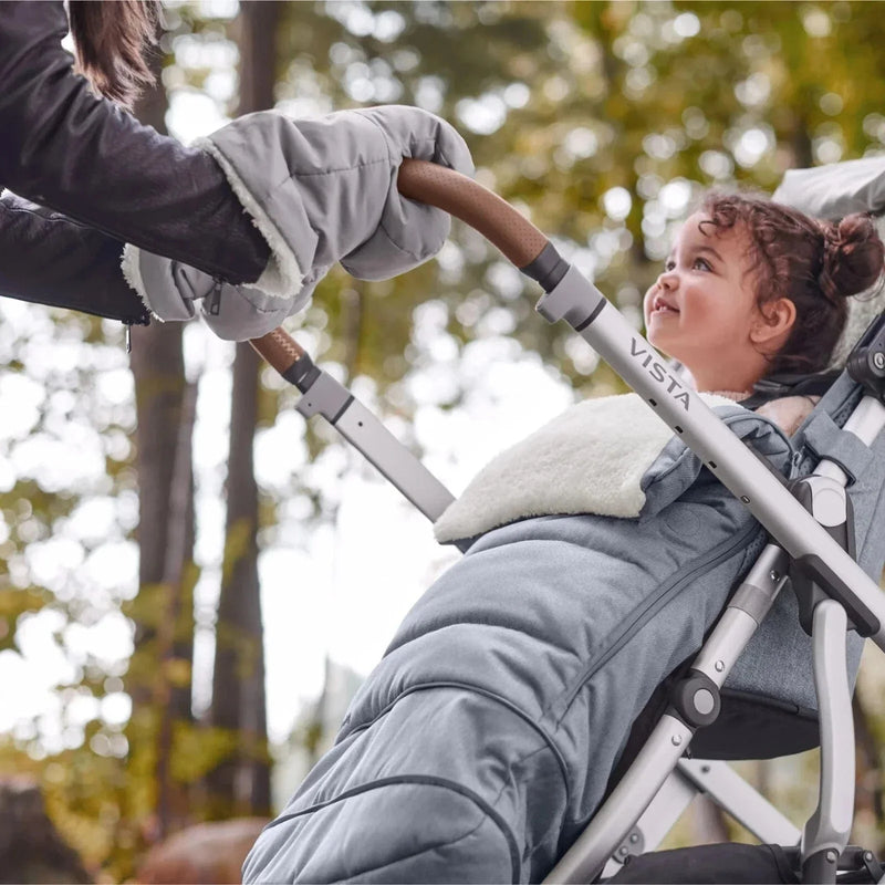 UPPAbaby Cozy handmuffs for pushchairs in Greyson - British product