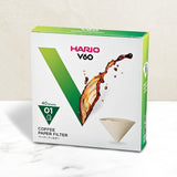 Hario V60 filter papers 40 pack, imported from the UK