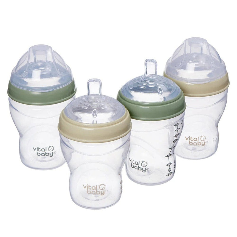 Vital Baby EarthSmart baby bottle 240ml pack of 4 - British product