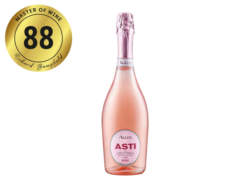 Rosé wine Asti Rosato 2025 vintage, imported from the UK