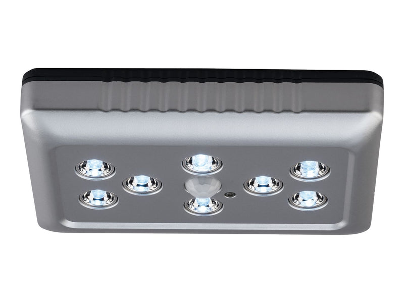 Battery operated sensor light with 8 LEDs, imported from the UK